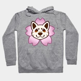 Sakura Shiba Inu - Cream Hoodie